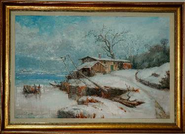 Sample artwork by Antonis Karafyllakis (1908 - 1983), known for portrait, religion, landscape, figure - View similar artists and auction records
